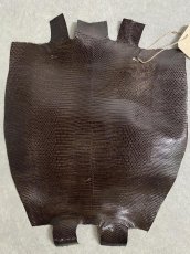 画像1: リザード　ニコチン  29cm　トカゲ革　エキゾチックレザー (1)