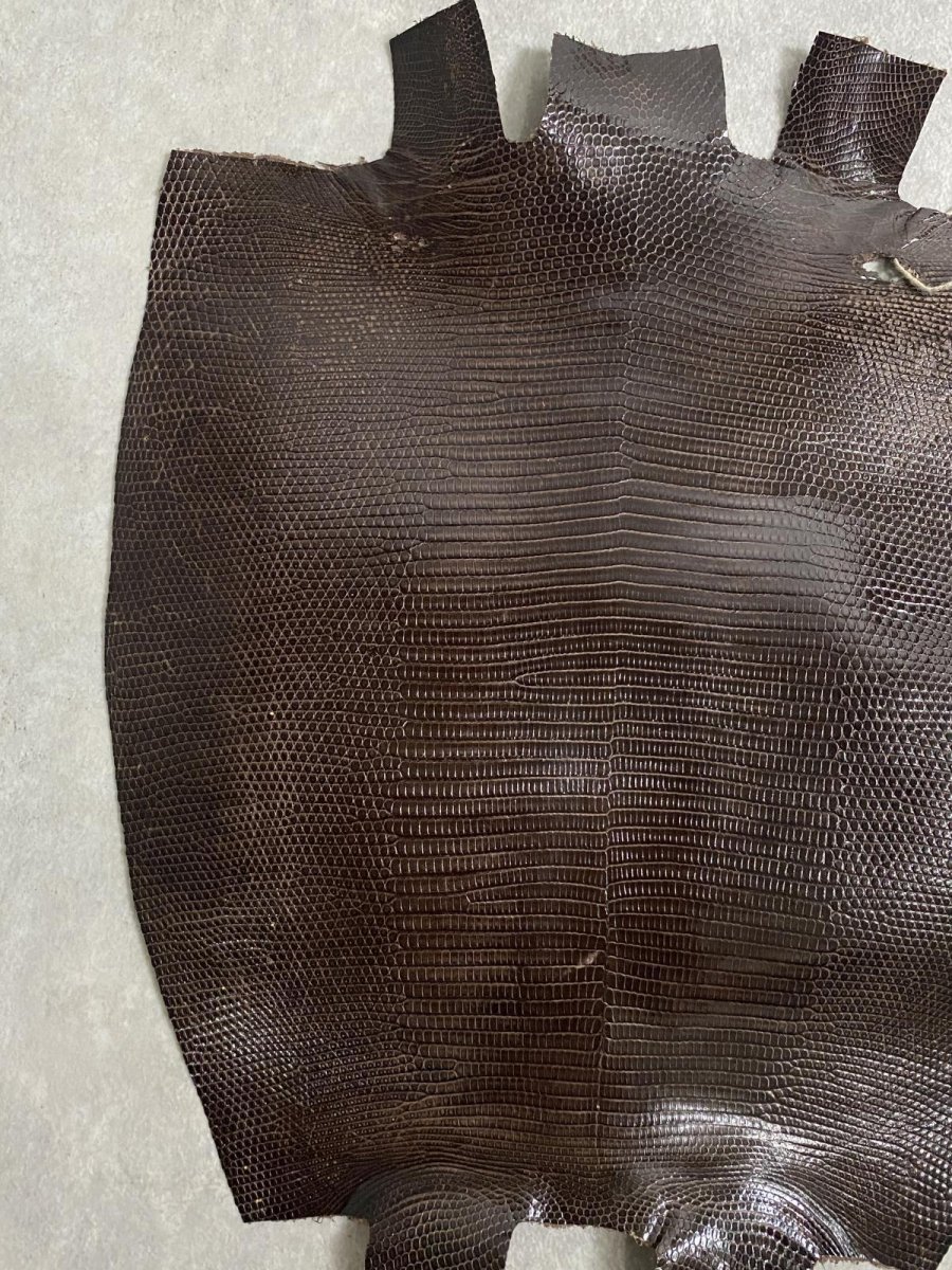 画像3: リザード　ニコチン  29cm　トカゲ革　エキゾチックレザー (3)