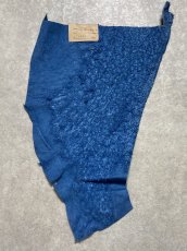 画像7: オーストリッチ革ハギレ　ブルージーン　ダチョウの革　オーストリッチレザー　エキゾチックレザー (7)