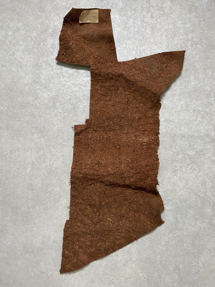 画像8: オーストリッチ革ハギレ　ブラウン　ダチョウの革　オーストリッチレザー　エキゾチックレザー (8)