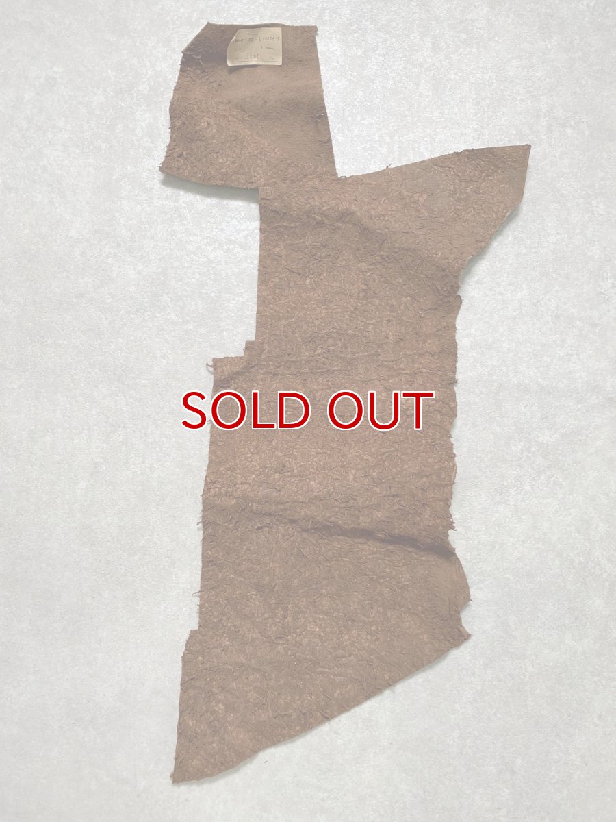 画像8: オーストリッチ革ハギレ　ブラウン　ダチョウの革　オーストリッチレザー　エキゾチックレザー (8)