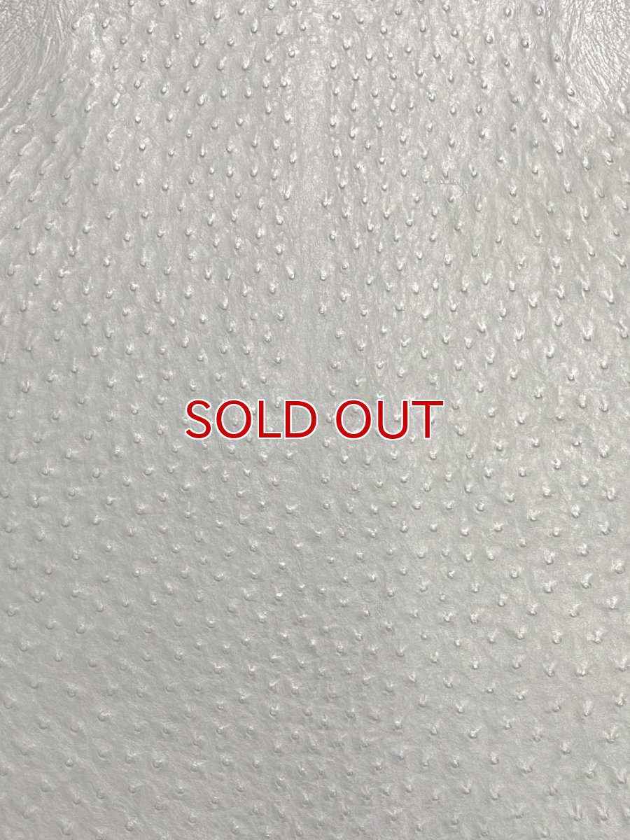 画像8: オーストリッチ革　ブラック　ダチョウの革　オーストリッチレザー　エキゾチックレザー (8)