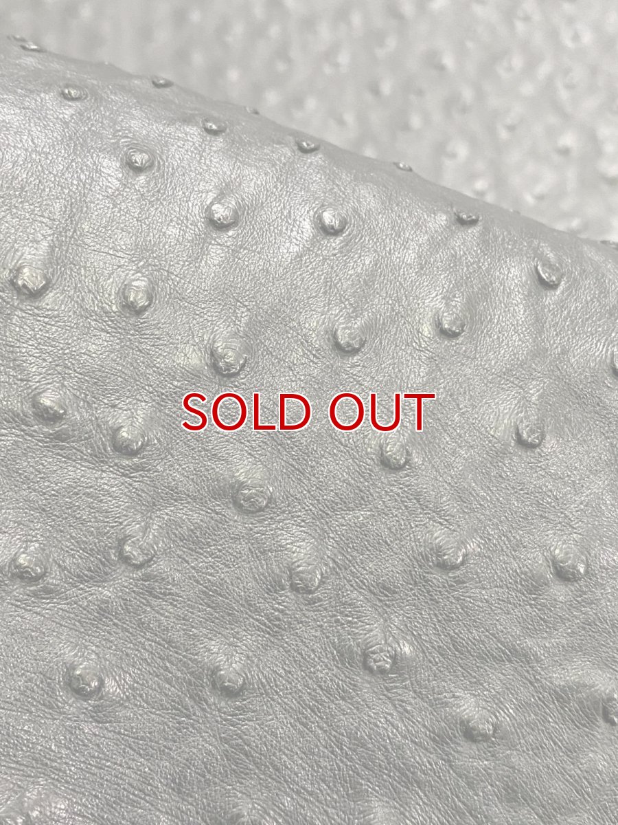 画像9: オーストリッチ革　ブラック　ダチョウの革　オーストリッチレザー　エキゾチックレザー (9)