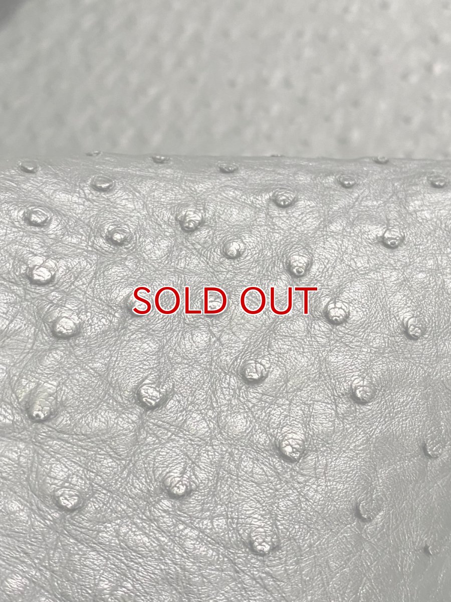 画像9: オーストリッチ革　ブラック　ダチョウの革　オーストリッチレザー　エキゾチックレザー (9)