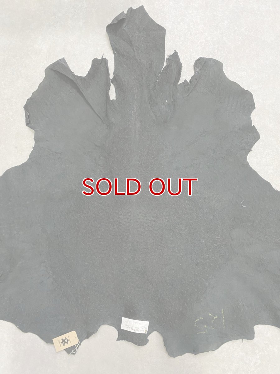 画像11: オーストリッチ革　ブラック　ダチョウの革　オーストリッチレザー　エキゾチックレザー (11)