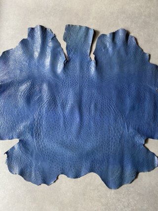 伊製!オーストリッチ駝鳥脚皮&本革&ウエスタン装飾Last Offer ! オーストリッチ/ダチョウ革【革とレザークラフト革細工材料の