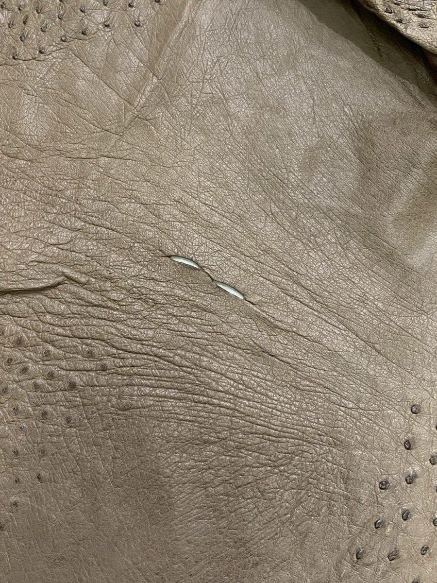 画像8: オーストリッチ　ミンク　ダチョウ革　エキゾチックレザー (8)