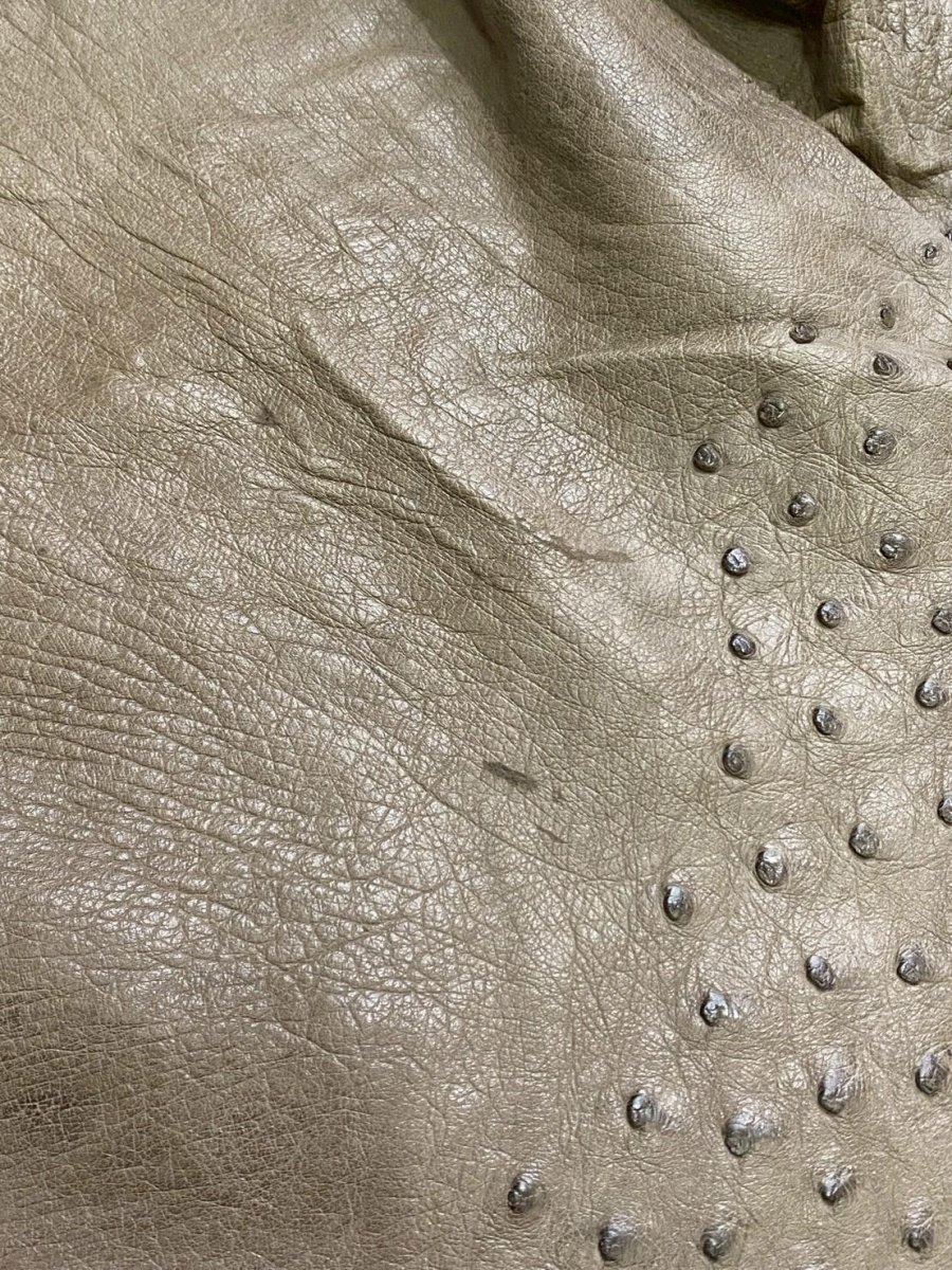 画像4: オーストリッチ　ミンク　ダチョウ革　エキゾチックレザー (4)