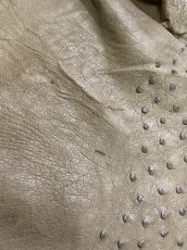 画像4: オーストリッチ　ミンク　ダチョウ革　エキゾチックレザー (4)