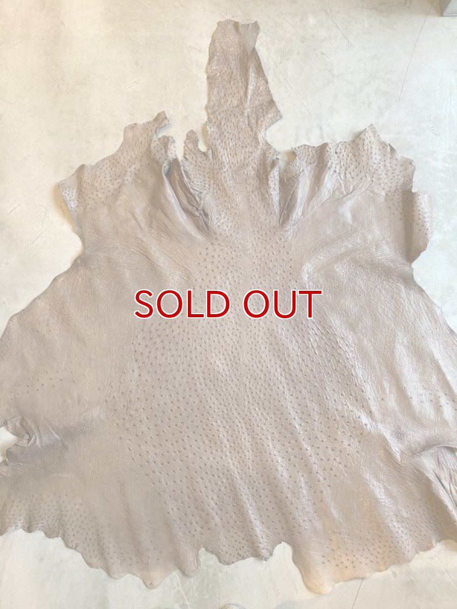 画像1: オーストリッチ　ミンクlot2　ダチョウ革　エキゾチックレザー (1)