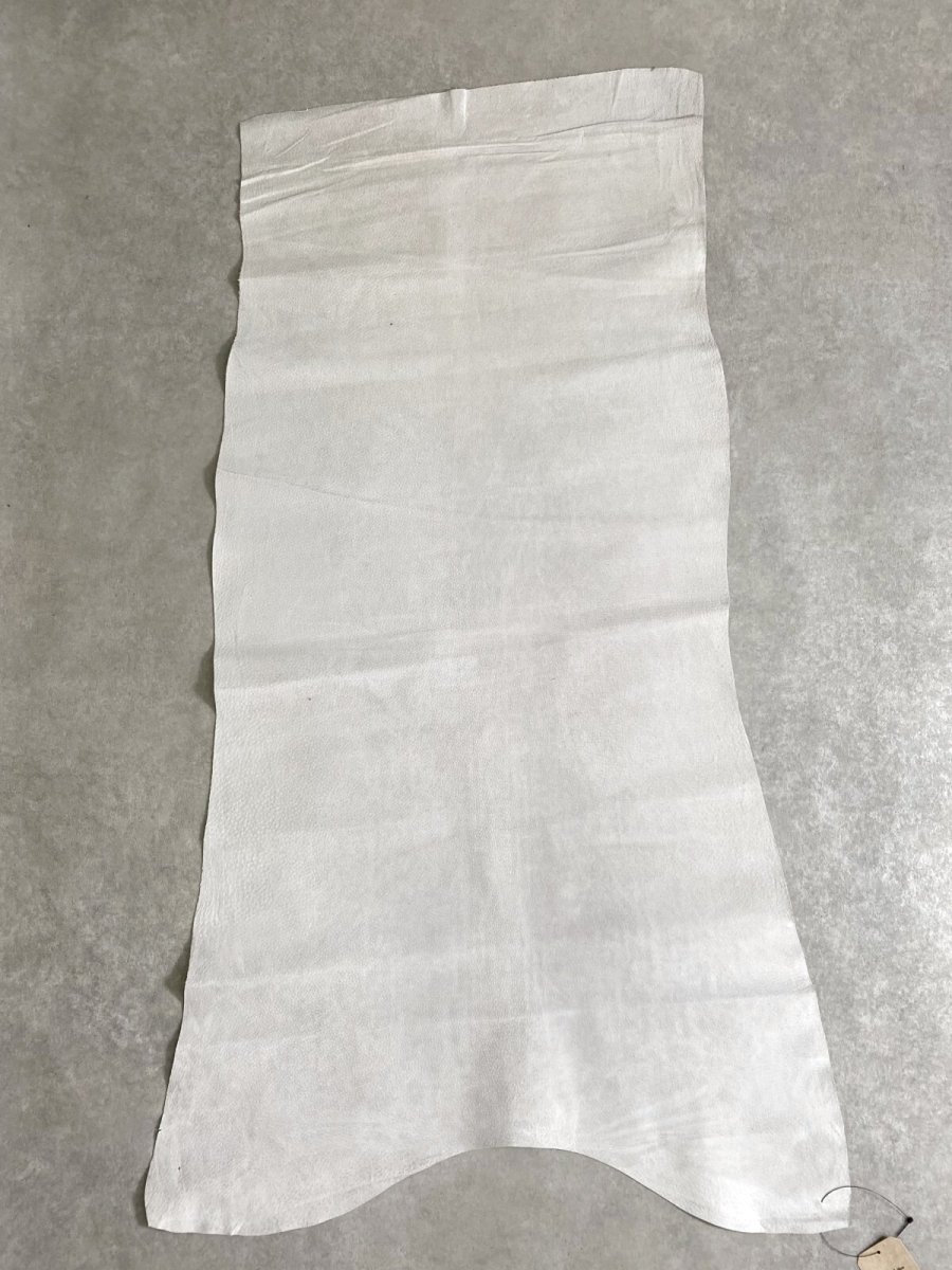 画像1: 豚　床革　ピッグスウェード　オフホワイト (1)