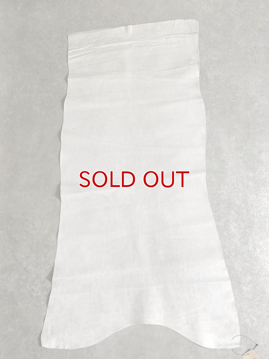 画像1: 豚　床革　ピッグスウェード　オフホワイト (1)