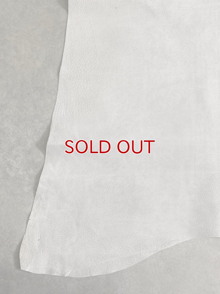 画像6: 豚　床革　ピッグスウェード　オフホワイト (6)