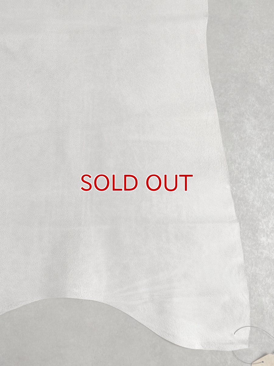 画像7: 豚　床革　ピッグスウェード　オフホワイト (7)