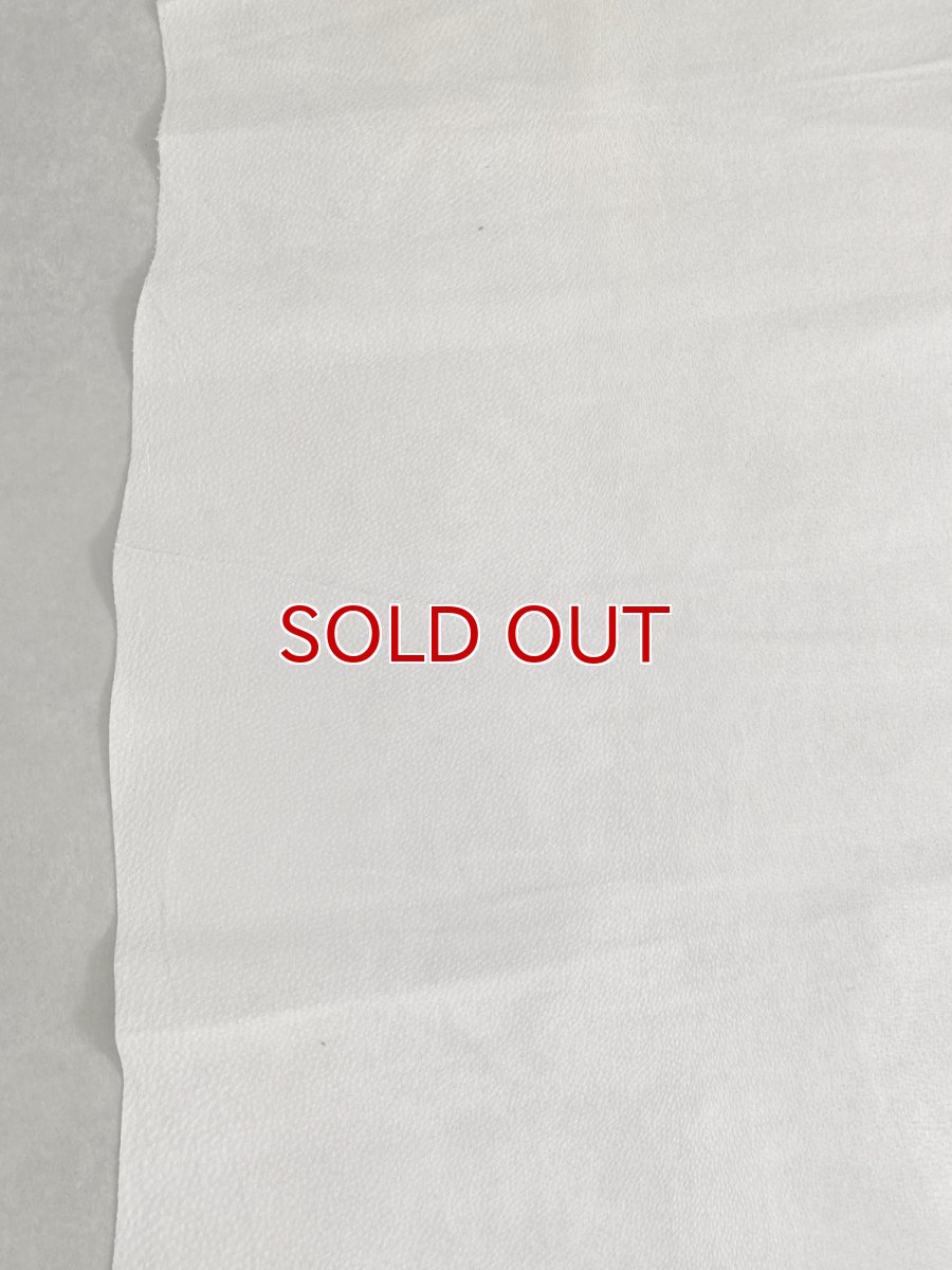 画像4: 豚　床革　ピッグスウェード　オフホワイト (4)