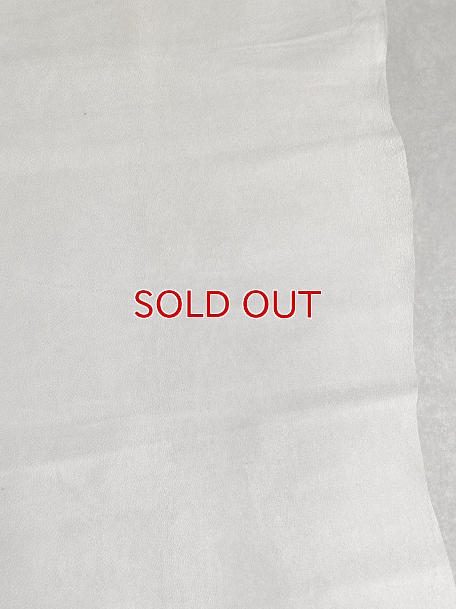 画像5: 豚　床革　ピッグスウェード　オフホワイト (5)