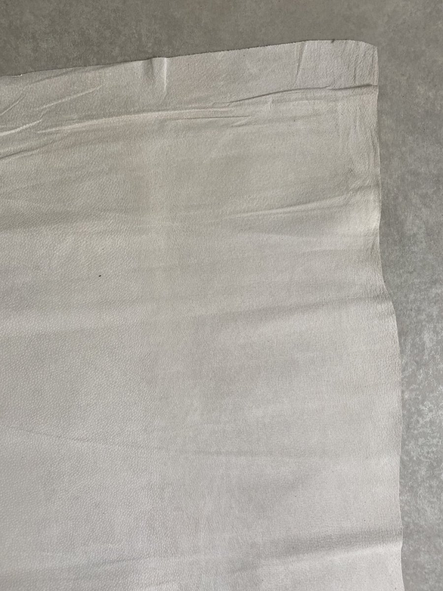 画像3: 豚　床革　ピッグスウェード　オフホワイト (3)