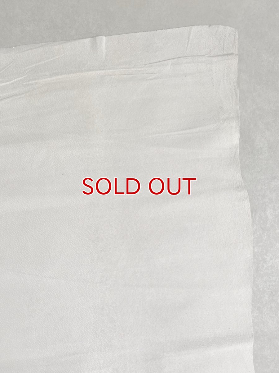 画像3: 豚　床革　ピッグスウェード　オフホワイト (3)