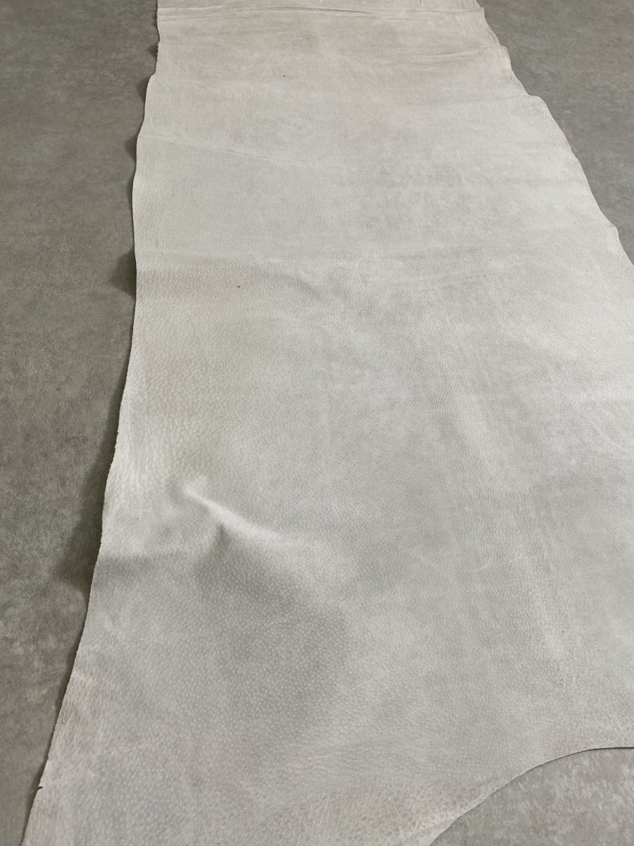 画像8: 豚　床革　ピッグスウェード　オフホワイト (8)