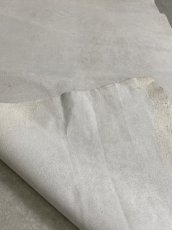 画像10: 豚　床革　ピッグスウェード　オフホワイト (10)