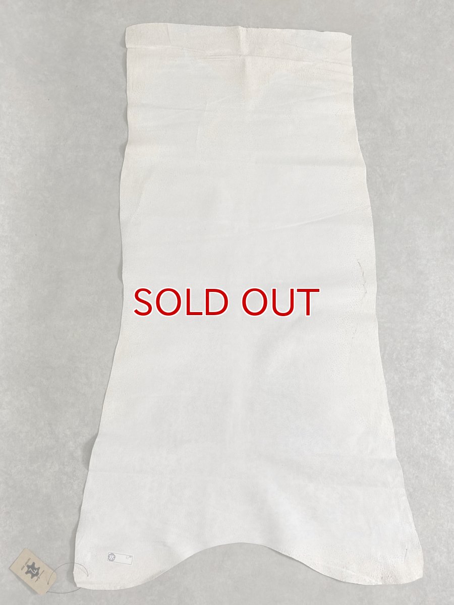 画像11: 豚　床革　ピッグスウェード　オフホワイト (11)