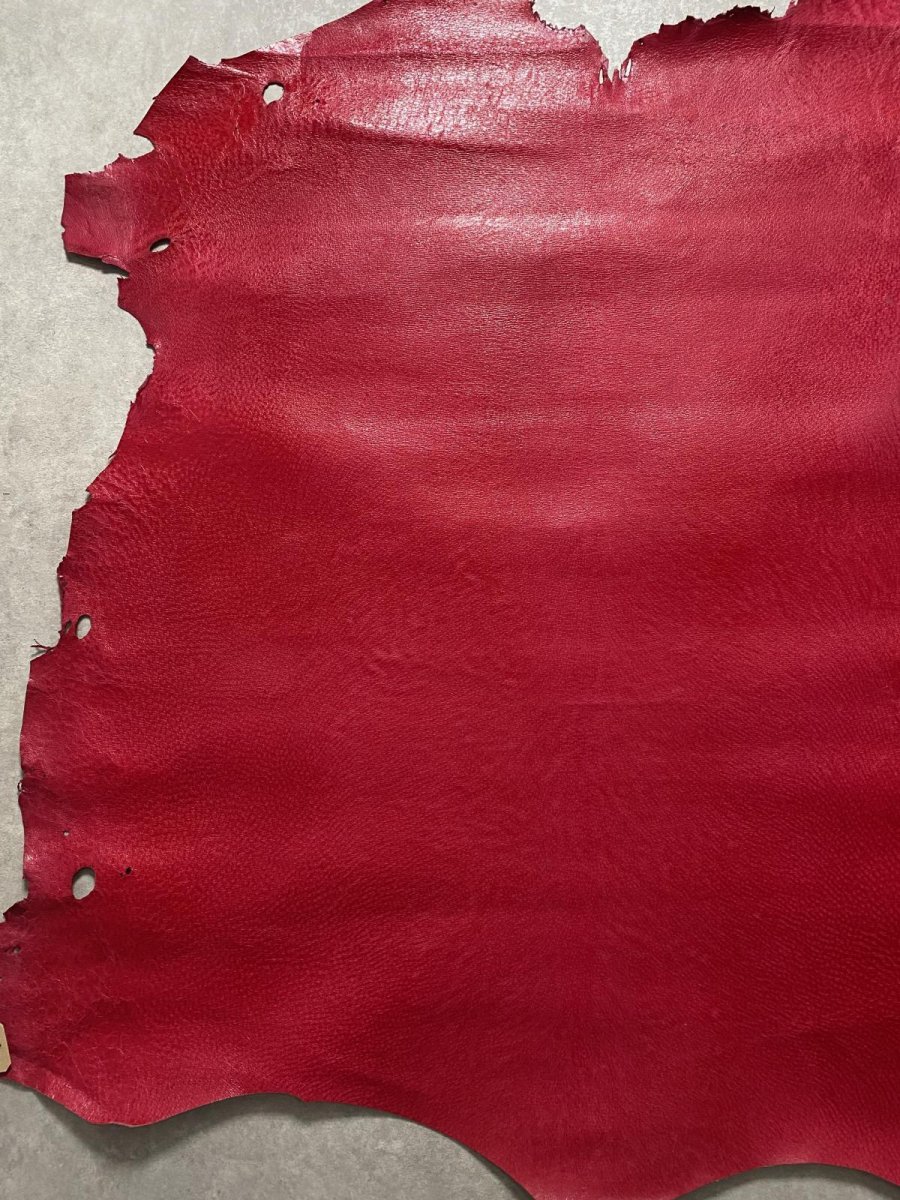 画像6: 豚革　レッド　ブタ革　ピッグスキン (6)