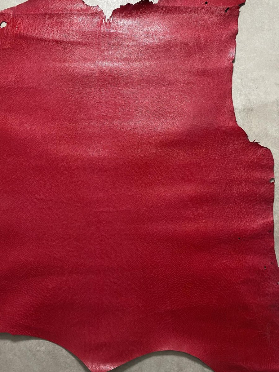 画像7: 豚革　レッド　ブタ革　ピッグスキン (7)