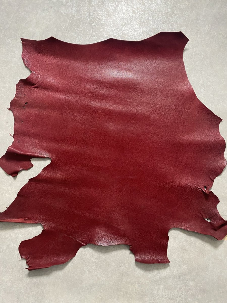 画像1: 豚革　ボルドー　ブタ革　ピッグスキン (1)