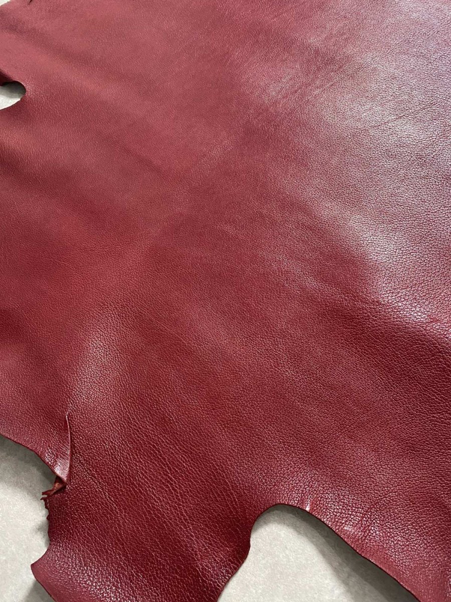 画像4: 豚革　ボルドー　ブタ革　ピッグスキン (4)