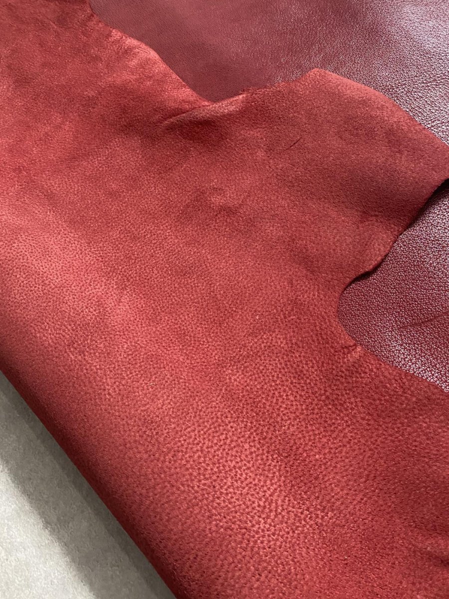画像8: 豚革　ボルドー　ブタ革　ピッグスキン (8)