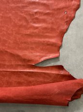 画像5: ポニープルアップ　レッド　馬革　レザークラフト (5)