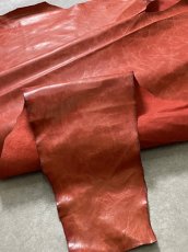 画像8: ポニープルアップ　レッド　馬革　レザークラフト (8)