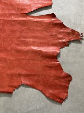 画像7: ポニープルアップ　レッド　馬革　レザークラフト (7)