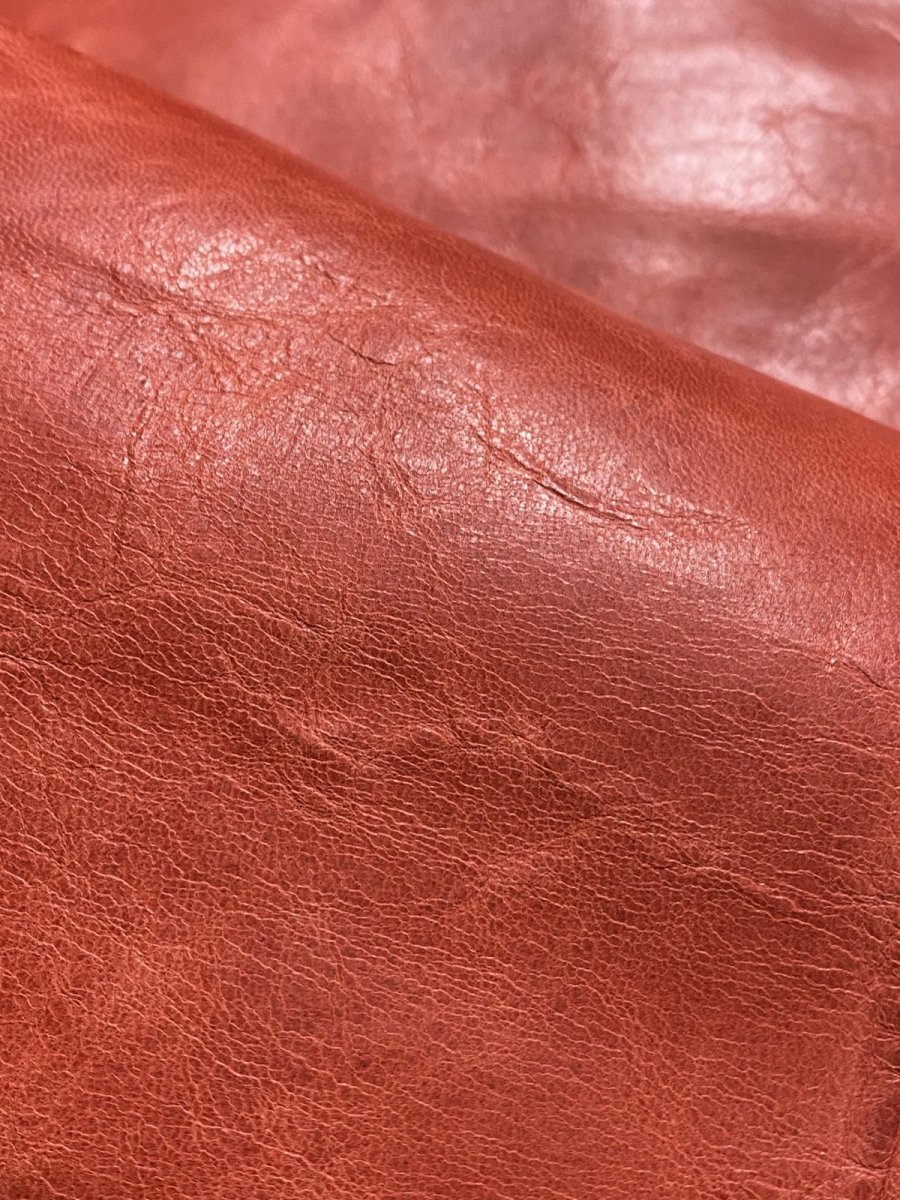 画像9: ポニープルアップ　レッド　馬革　レザークラフト (9)