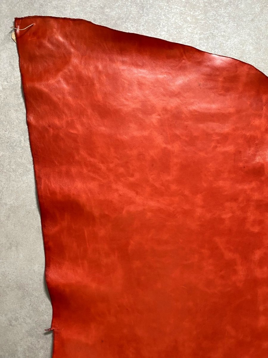 画像2: ポニープルアップ レッド 馬革 (2)