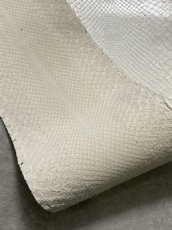 画像7: パイソン ホワイト 1.1m ヘビ革 蛇革 エキゾチックレザー (7)