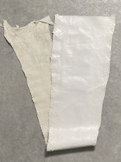 画像1: パイソン ホワイト 0.95m ヘビ革 蛇革 エキゾチックレザー (1)