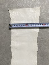 画像8: パイソン ホワイト 1.1m ヘビ革 蛇革 エキゾチックレザー (8)