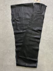 画像3: ダイヤモンドパイソン　ヘビ革　マットブラック  B/C　370cm　蛇革　エキゾチックレザー (3)