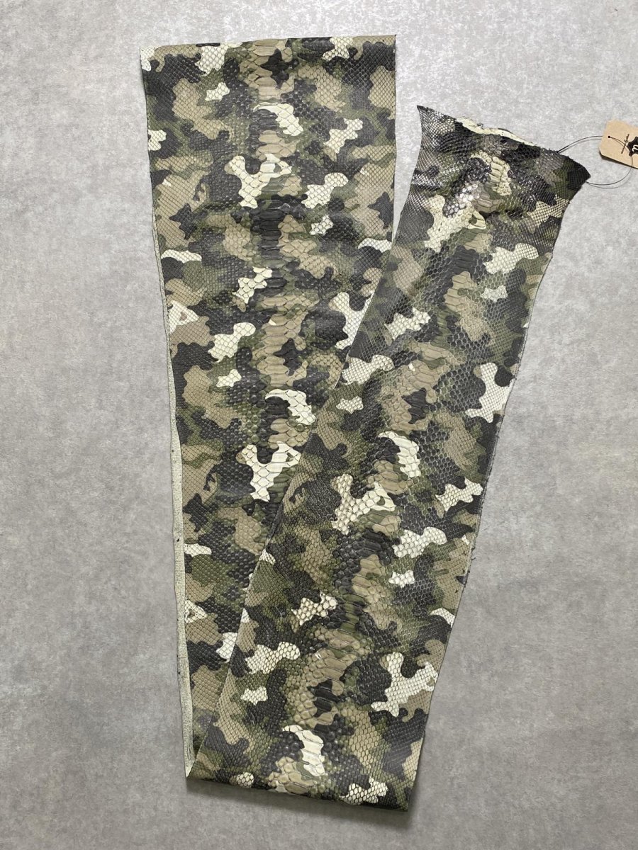 画像3: ダイヤモンドパイソン　ヘビ革　迷彩　ツヤなし  B/C　335cm　蛇革　エキゾチックレザー (3)