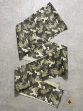 画像1: ダイヤモンドパイソン　ヘビ革　迷彩　ツヤなし  B/C　395cm　蛇革　エキゾチックレザー (1)