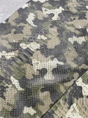 画像4: ダイヤモンドパイソン　ヘビ革　迷彩　ツヤなし  B/C　395cm　蛇革　エキゾチックレザー (4)