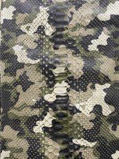 画像5: ダイヤモンドパイソン　ヘビ革　迷彩　ツヤなし  B/C　395cm　蛇革　エキゾチックレザー (5)