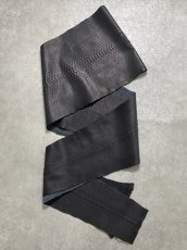 画像1: ダイヤモンドパイソン　ヘビ革　マットブラック  B/C　360cm　蛇革　エキゾチックレザー (1)
