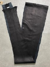 画像3: ダイヤモンドパイソン　ヘビ革　マットブラック  B/C　360cm　蛇革　エキゾチックレザー (3)
