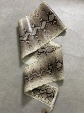 画像1: ダイヤモンドパイソン　ヘビ革　ナチュラル　ツヤあり  F/C　320cm　蛇革　エキゾチックレザー (1)