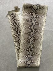 画像2: ダイヤモンドパイソン　ヘビ革　ナチュラル　ツヤあり  F/C　320cm　蛇革　エキゾチックレザー (2)