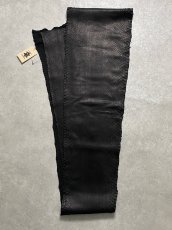 画像3: ダイヤモンドパイソン　ヘビ革　マットブラック  F/C　345cm　蛇革　エキゾチックレザー (3)