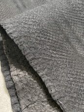 画像5: ダイヤモンドパイソン　ヘビ革　マットブラック  F/C　345cm　蛇革　エキゾチックレザー (5)