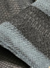 画像6: ダイヤモンドパイソン　ヘビ革　マットブラック  B/C　335cm　蛇革　エキゾチックレザー (6)